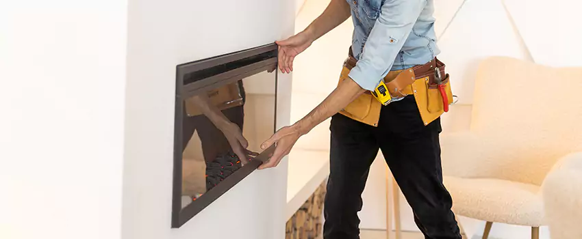 Metal Fireplace Installation in Watsonville, California