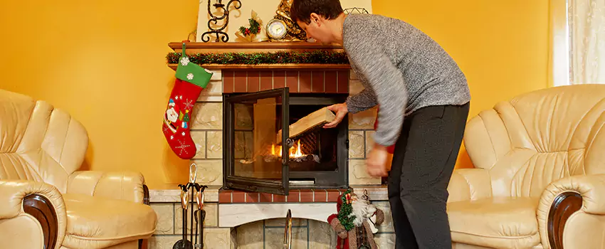 Rusted Metal Fireplace Restoration in Watsonville, California